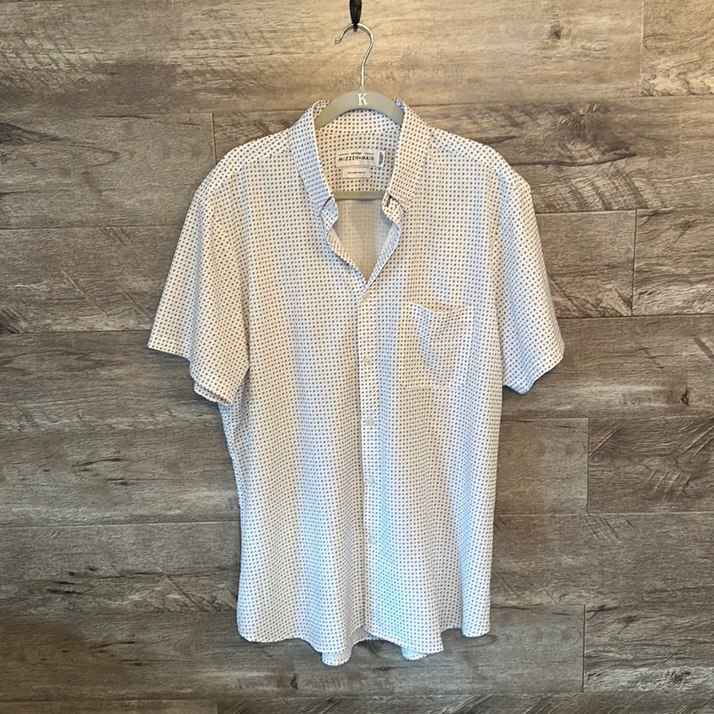 MIZZEN+MAIN XXL Trim Fit Leeward Short Sleeve Floral Print